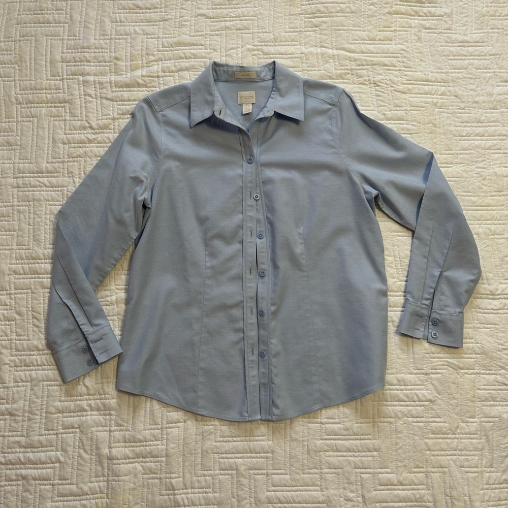 Chico's Light Blue Dress Shirt